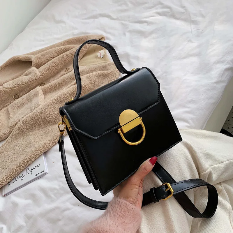 

Brand Originality Design Handheld Girls small bag women 2019 new retro handbag Korean version of Joker simple shoulder slung bag