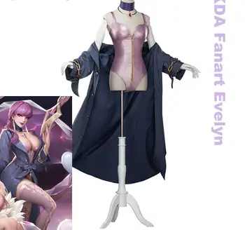 

Game Lol Evelynn Cosplay Costume K/da Evelynn Cosplay Lol Kda Magazine Ver Evelynn Women Halloween Costume