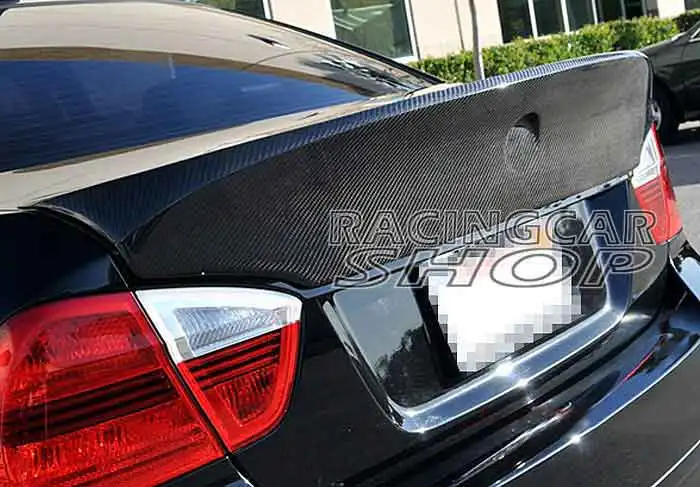 CSL Стиль спойлер багажника из настоящего углеродного волокна для BMW 3 серии E90 4 двери 2005-2009 B057