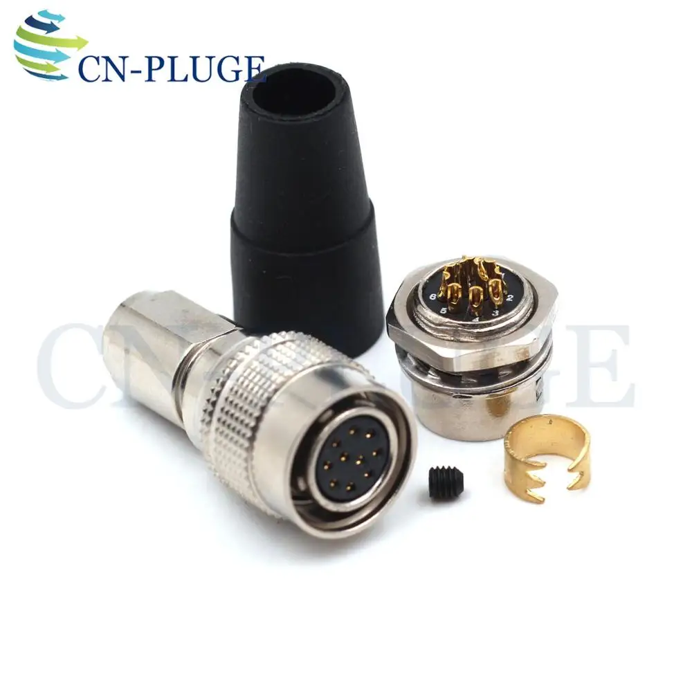 Socket and Plug Hirose Разъем 10 контактный разъем и розетка, HR10A-10P-10P/S HR10A-10R-10S/P, соединитель оборудования для записи - Цвет: Socket and Plug