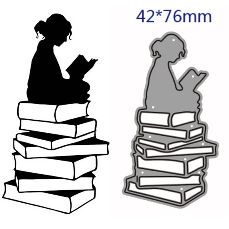 

Металлические Вырубные штампы форма для девушек украшение для чтения для скрапбукинга бумаги ремесла ножа форма лезвие Дырокол трафареты штампы