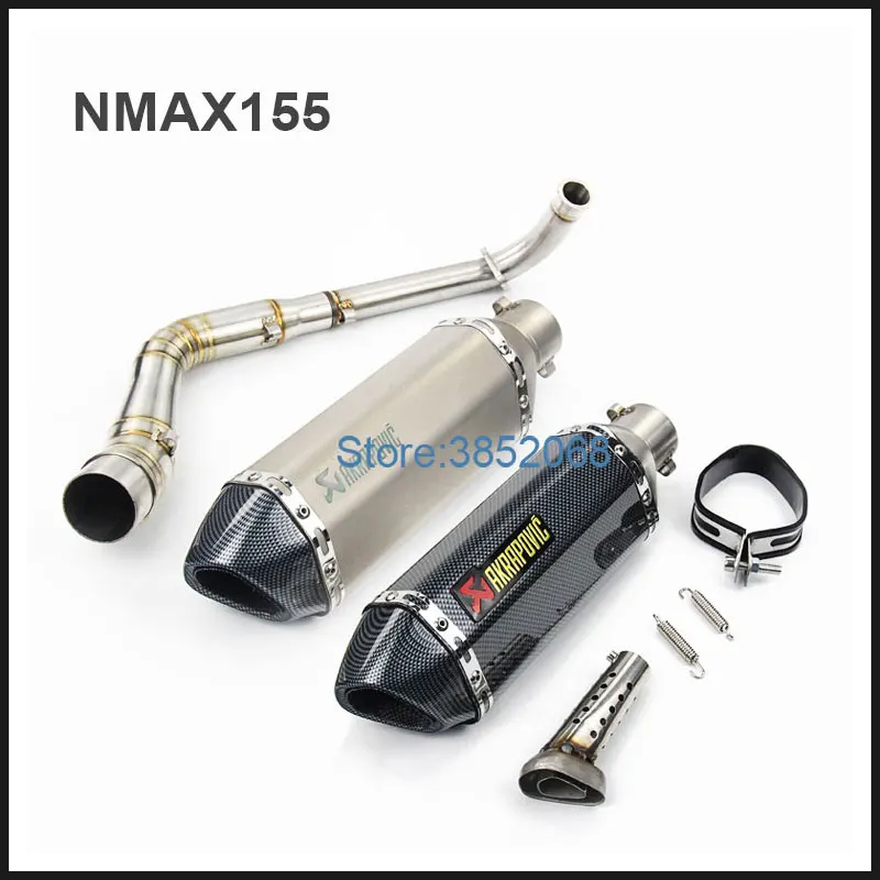 Akrapovic Мотоцикл Скутер выхлоп NMAX155 нержавеющая сталь средняя секция большое смещение спортивный автомобиль выхлопная труба полный комплект