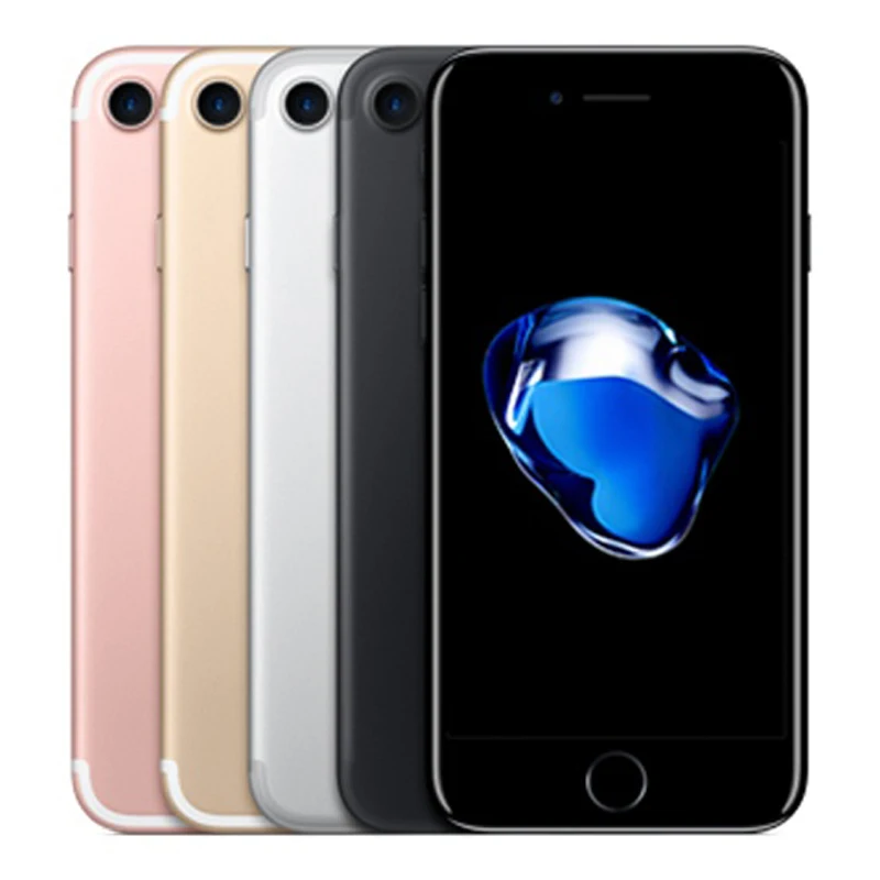 Apple iPhone 7, отпечаток пальца, 4G LTE, разблокирован, 2 Гб ОЗУ, 32/128 Гб ПЗУ, мобильный телефон iOS, 256 МП, gps, четырехъядерный телефон