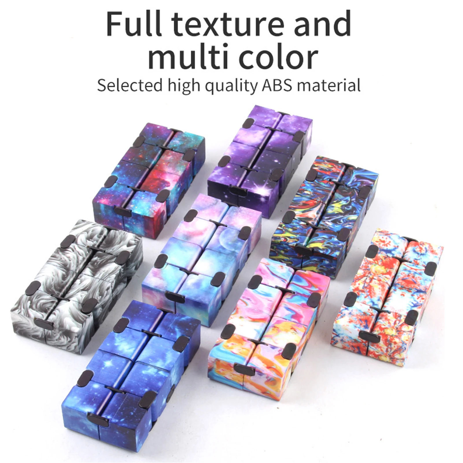 Fidgets Toy Autism Anti Stress Relief Creative Infinite Cube Magic Cube Office Flip Cubic Puzzle Stop Stress Reliever Autism Toy 2