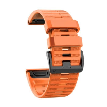 

Strap for Fenix6 6S 6X Pro Smart Watch Strap Silicone Band for Fenix 5X 5 5S Smart Watch(22mm Width Orange)