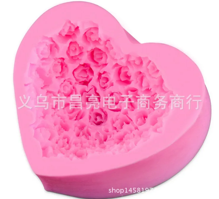 Silica Gel Fondant Mould Stereo Lily Petal Leaves Leaf Texture Mode Collection Bakery Fondant Cake Clay