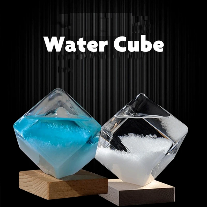 responder analogía Declaración Cubo de agua de vidrio, pronóstico del tiempo, barómetro, botella de  cristal, Storm, decoración de boda, novia, regalos de cumpleaños|Figuras y  miniaturas| - AliExpress