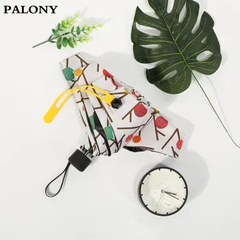 

PALONY five folding various style fashion pattern creative lightweight travel uv protection children's and women's umbrella