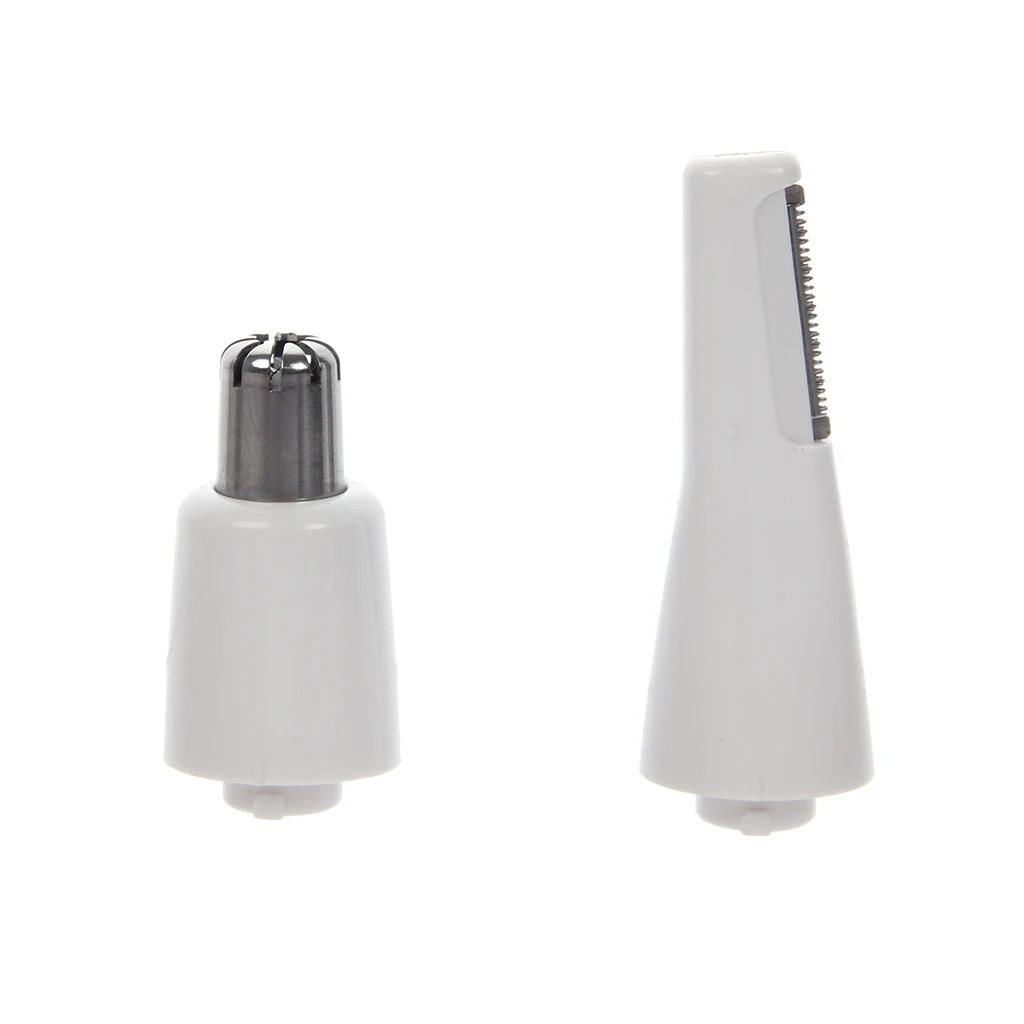 1 Set Electric Facial Nose Eyebrow Hair Trimmer Shaver Hair Removal Safe Cleaner Epilator for Men Women Battery Personal Daily