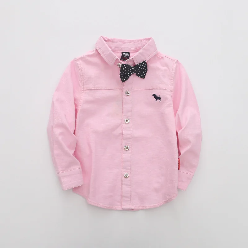 Весенняя Детская рубашка Модная хлопковая льняная рубашка в Корейском стиле для мальчиков и девочек