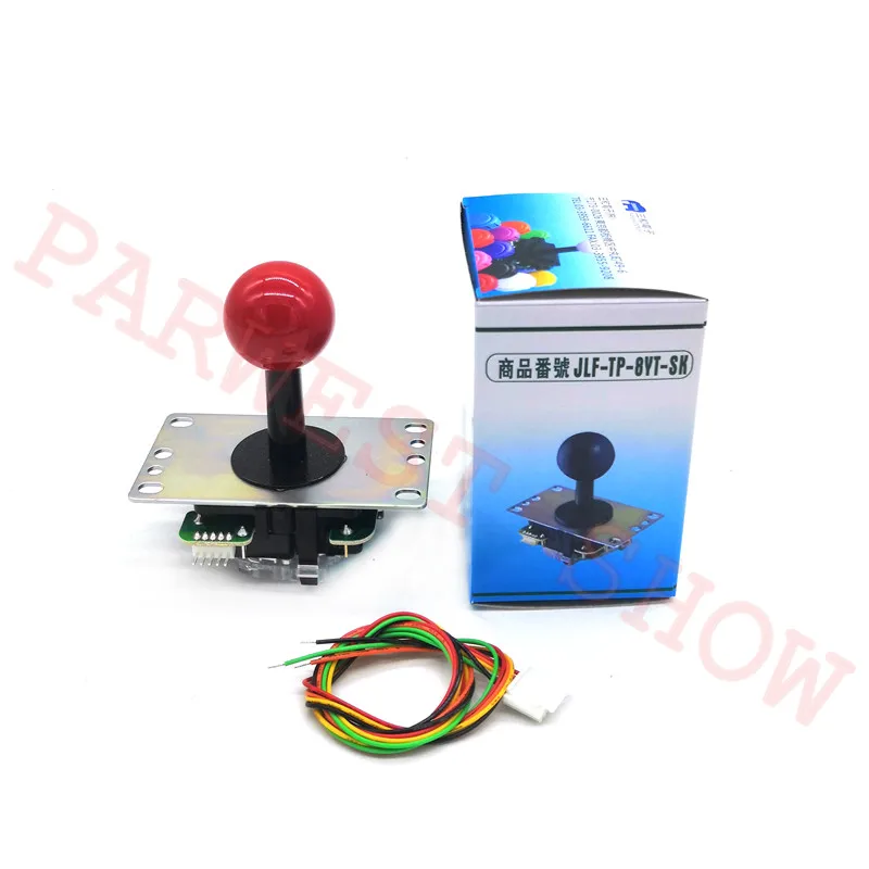 Оригинальная Sanwa Япония аркадный джойстик JLF-TP-8YT-SK с LB-35 шаровой верхней и черный стержень крышка 5pin кабель для устройство с аркадными играми