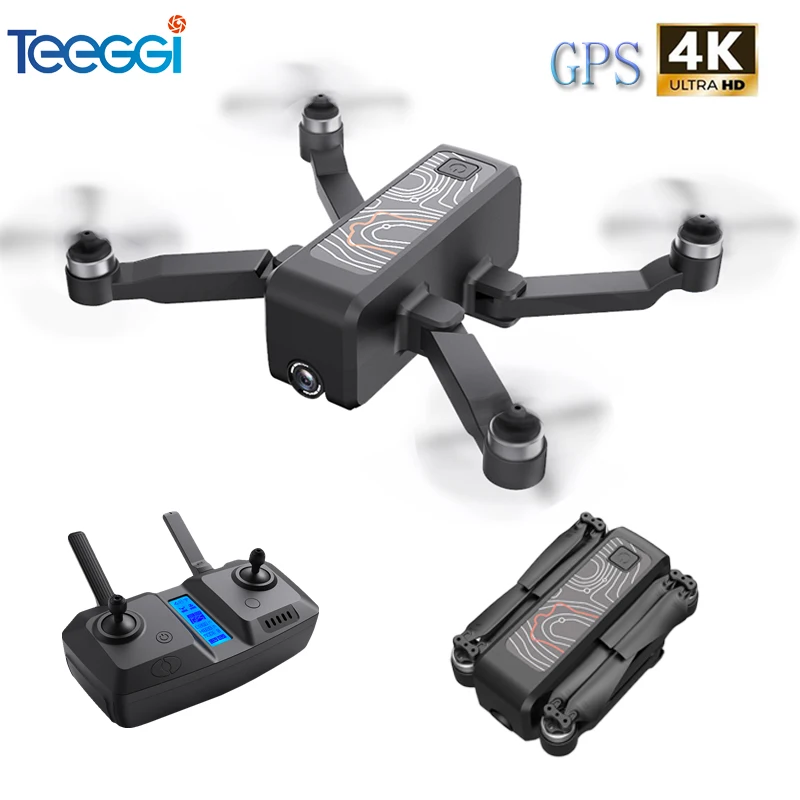 Квадрокоптер Teeggi W13 4K GPS Wi-Fi FPV HD VS K20 F3 SG906 Pro | Игрушки и хобби