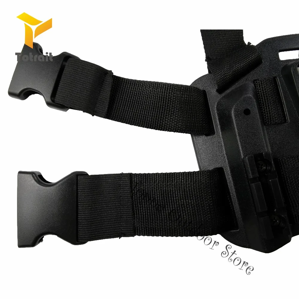 TOtrait CQC Tactical Drop Leg Thigh Platform Pistol Airsoft Military Hunting Gun Case Fit Glock/1911/M9/P226/Sig/USP Leg Holster