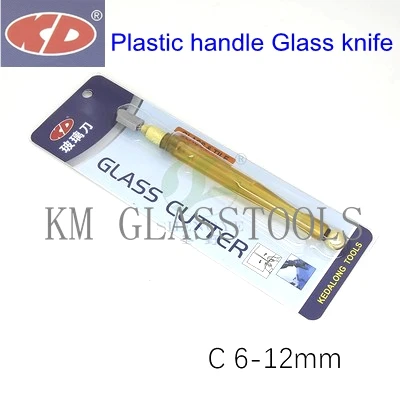 Plastic 6-12mm KD стеклянный нож, резки стекла толщиной 0,3~ 2 мм/2~ 6 мм/6~ 12 мм/12~ 19 мм - Цвет: Plastic 6-12mm