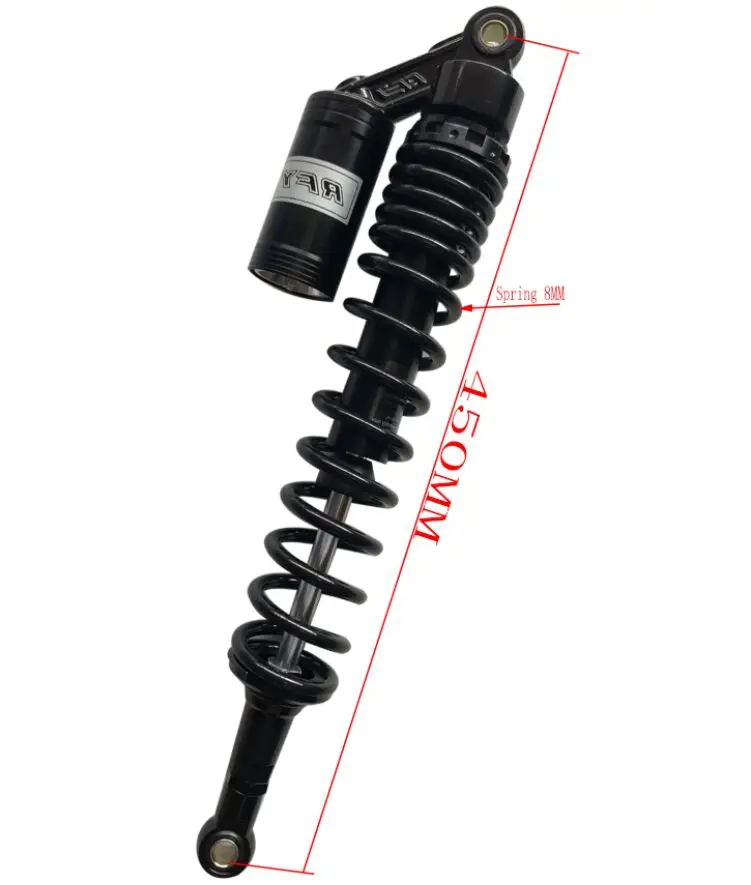 Универсальные амортизаторы для мотоциклов Honda Yamaha Suzuki kawasaki 1 пара 8 мм весна 440 450 460