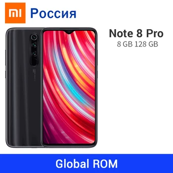 

Global ROM Xiaomi Redmi Note 8 Pro 8GB 128GB 64MP Quad Camera 20MP Front 4500mAh Helio G90T Octa Core Cellphone MIUI 10