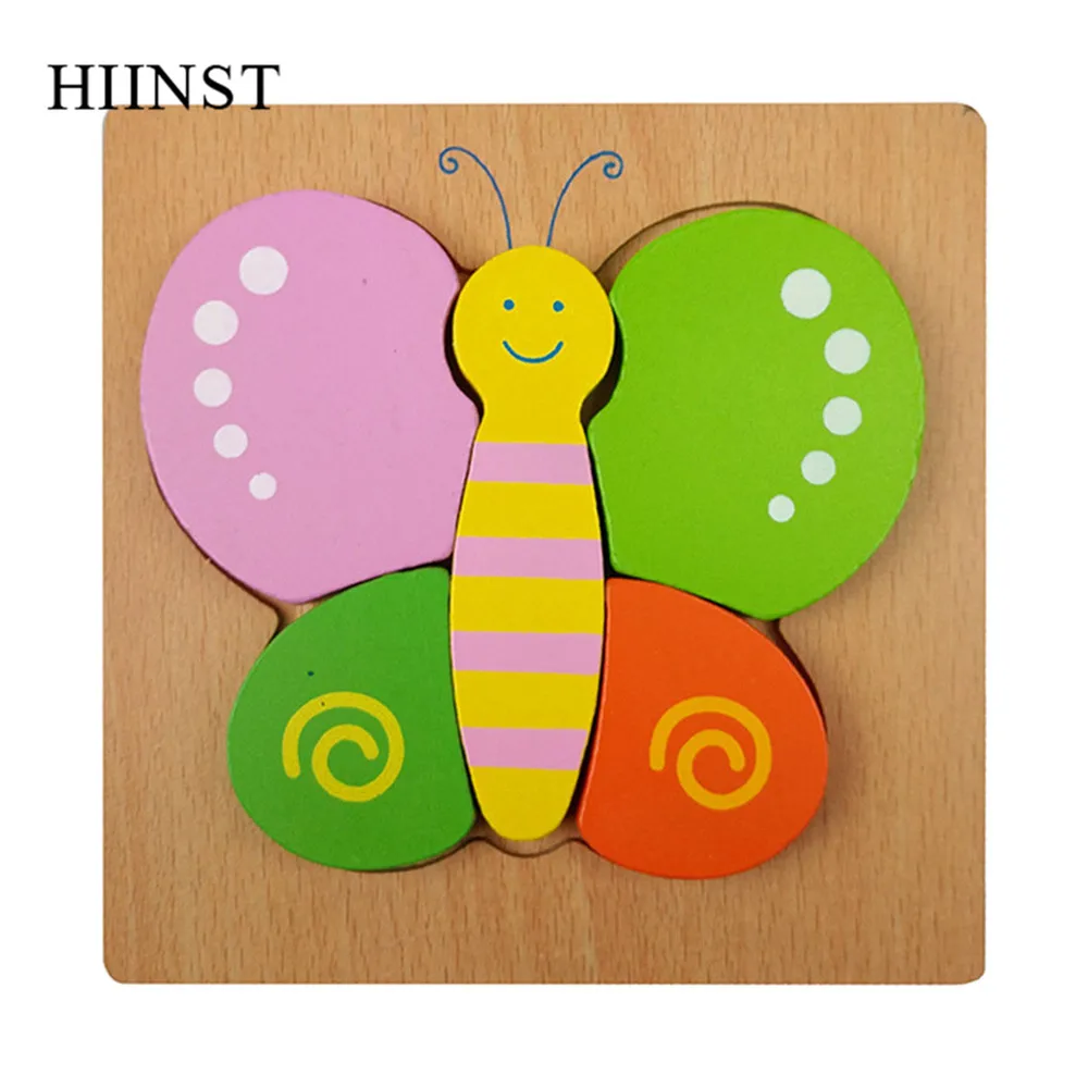 H HIINST пазл, игрушки для детей, деревянные пазлы с животными, обучающие игрушки для детей, транспорт, раннее развитие интеллекта, игрушки - Цвет: H