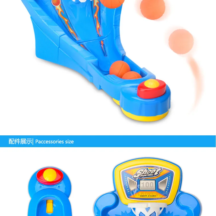 Cross Border Mini Desktop Basketball Game Ejection Shooting Desktop Game Console Children'S Educational Parent And Child Interac