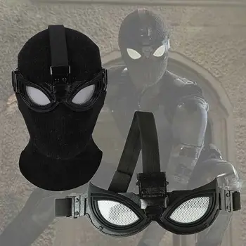 

Spider Man Far From Home Spiderman Costume Accessory Halloween Sneak Suit Black Mask Eye Patch Shoes