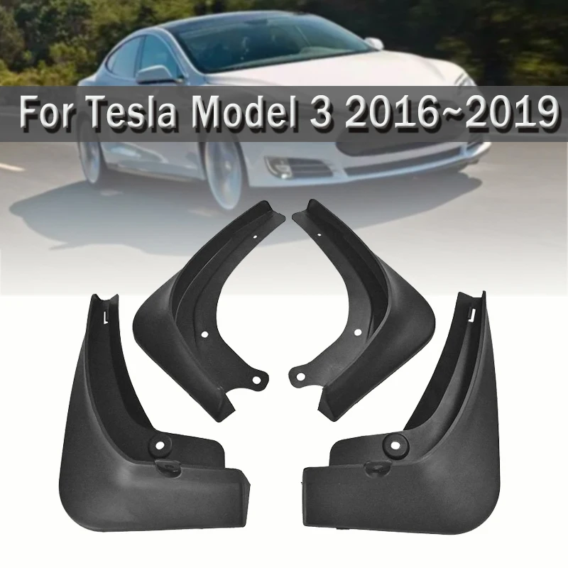 4 шт. Автомобильные Брызговики крыло для Tesla модель 3