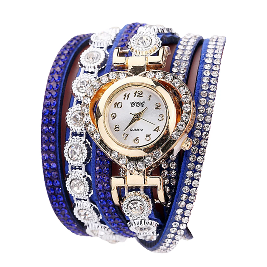 Women Luxury Rhinestone Bracelet Wristwatch Ladies Multilayer Analog Watch Women Luxury Rhinestone Bracelet Wristwatch Ladies Multilayer Analog Watch