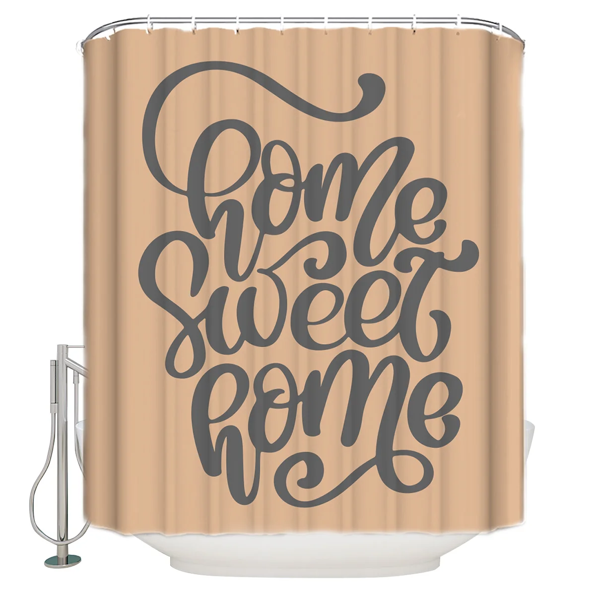 Занавес для душа с надписью «Sweet Home» моющийся домашний декор для ванной s с 12 крючками