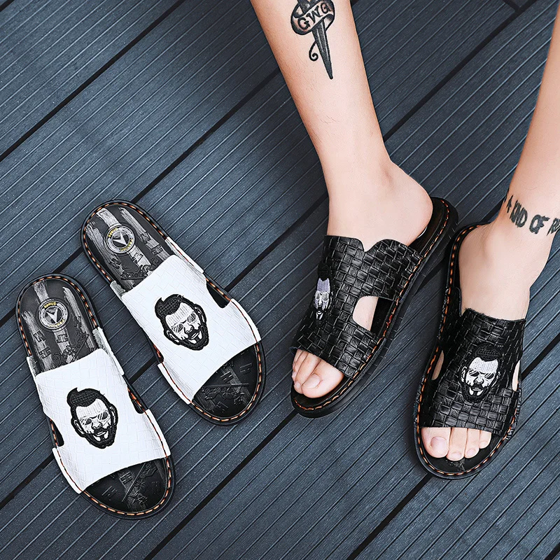 

New Summer Slippers Men Beach Sandals Travel Outdoor Men's Casual Flat Sandals