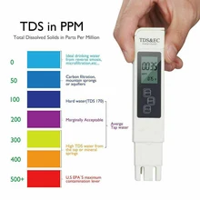 Tds digital caneta de teste da qualidade da água aquários aquário piscina tester dureza medidor tds/ce ferramenta teste