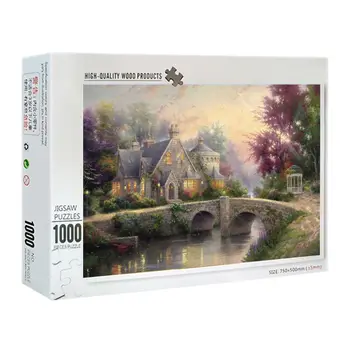 

1000 Pieces Riverside Villa Puzzles Wooden Jigsaw Puzzles Floor Puzzle 094F
