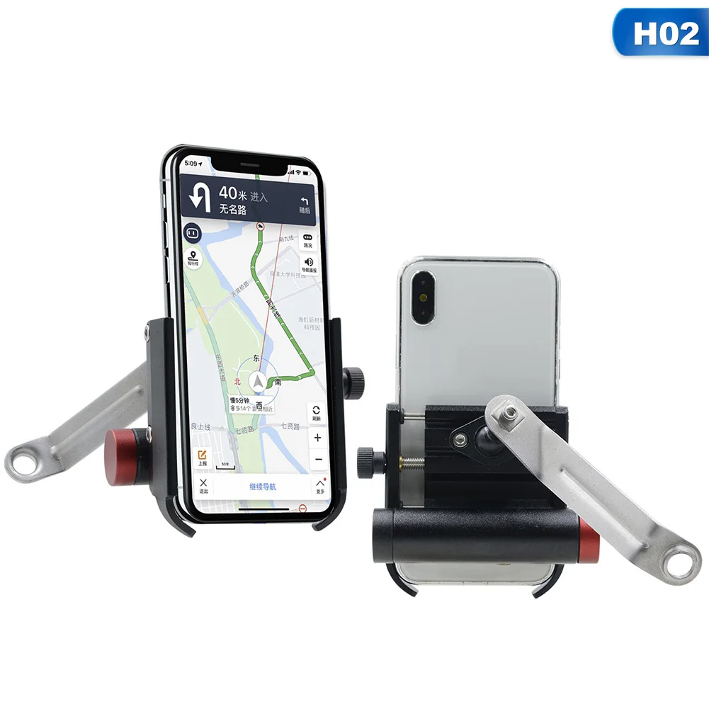 Держатель для телефона Baseus из сплава для мотоцикла для iPhone, держатель для мотоцикла, держатель для Руля Мотоцикла, кронштейн для крепления gps, подставка для телефона для велосипеда - Название цвета: CAR8655H02