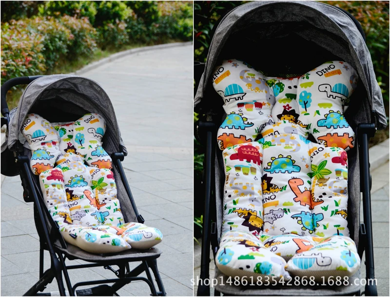 Baby Stroller Seat Pad Thick Cotton Soft Car Cushion Infant Child Cart Mattress Mat Kids Carriage Pram Liner Trolley Accessories