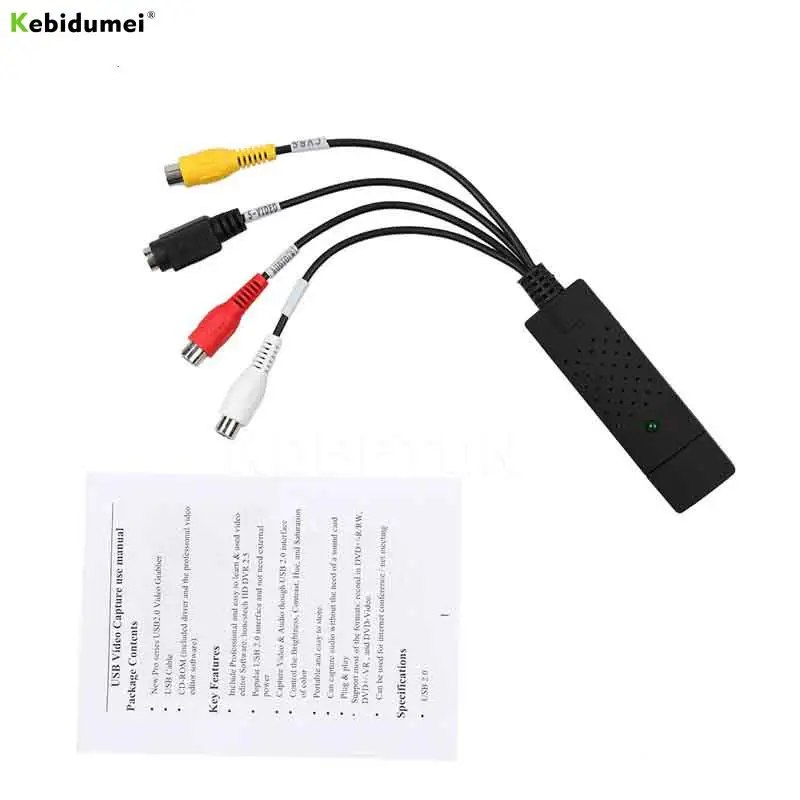 Мини USB 2 0 к RCA кабель адаптер конвертер аудио видео карта захвата Кабели для ПК ТВ