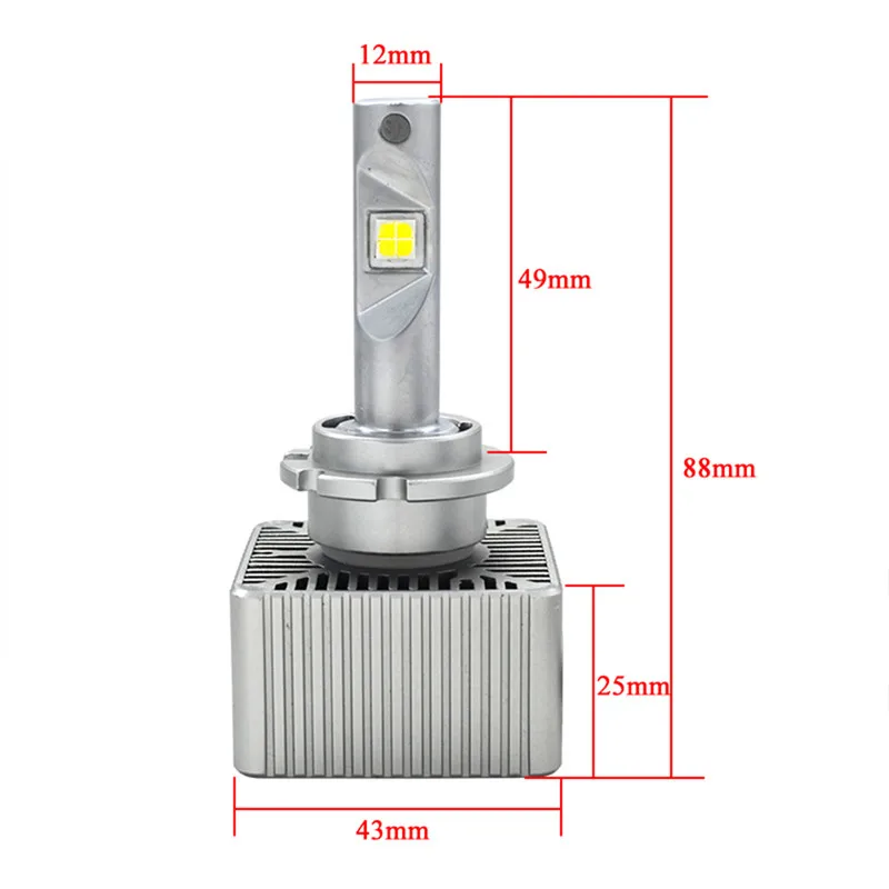 HIDLT New 12V24V Auto Car LED Headlight Bulbs 70W 7600LM D1S D2S D3S D4S D5S 6000K White Lamp Plug and Play Waterproof Car Styling (1)