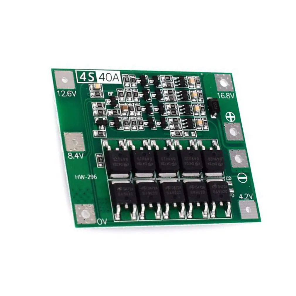 HW-296 16,8 V 4S литий-ионная литиевая батарея 18650 зарядное устройство PCB BMS Защитная плата Lipo мобильный модуль с балансировщиком