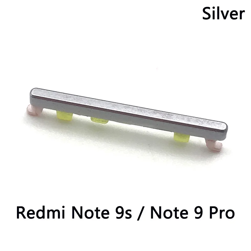 For Xiaomi Redmi Note 9S Side Key Volume Buttton + Power On / Off Side Key Set For Xiaomi Redmi Note 10 Pro Volume Side Button cell phone housing Housings & Frames