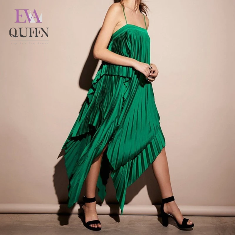 Женское платье миди EvaQueen свободное Клубное с открытыми плечами и открытой спиной