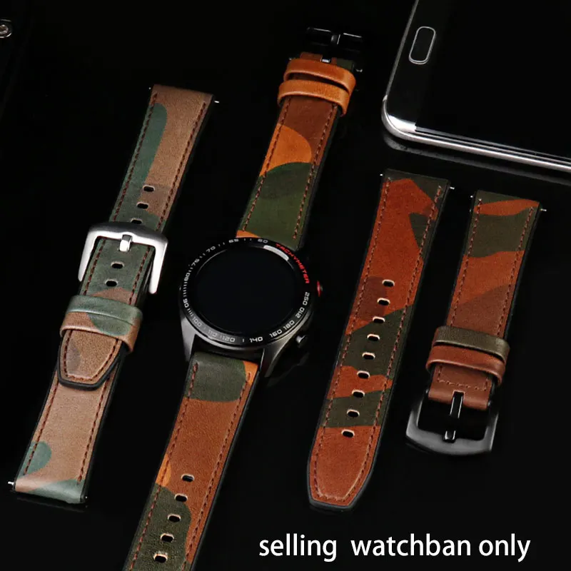 

FOR Huawei GT / 2 watch band watch2pro glory magic smart original camouflage leather silicone watch band