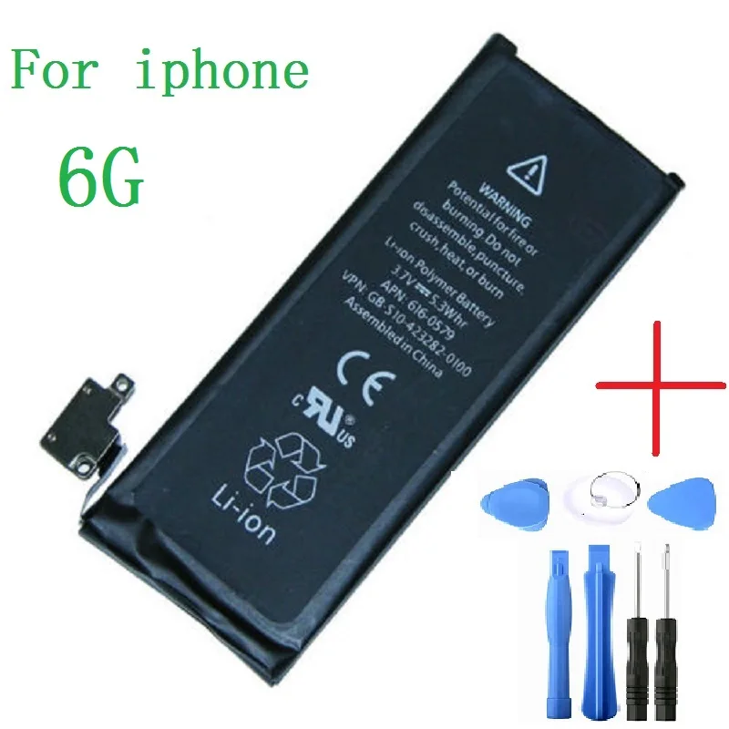 Фотоаккумулятор для iPhone 6 6G с реальной емкостью 1810 мАч 3 8 в аккумулятор комплектом