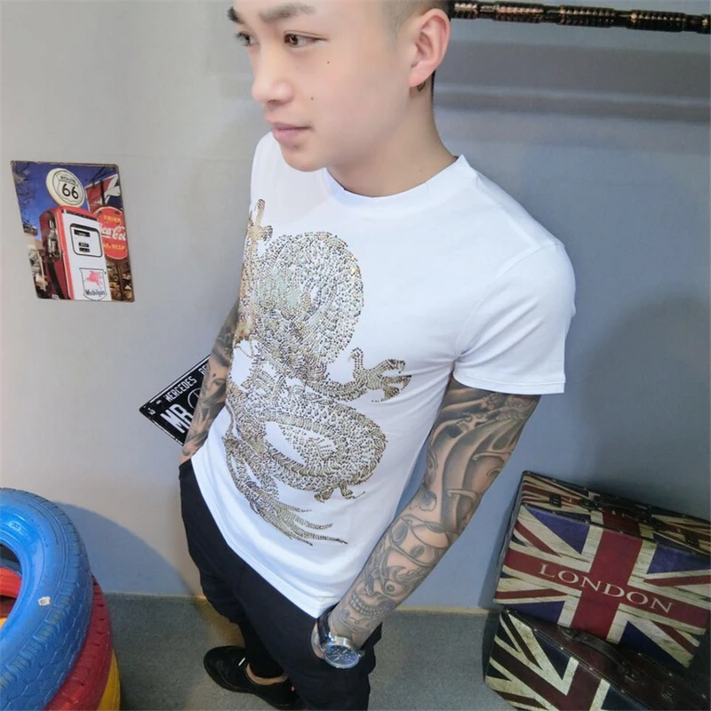 European design fashion men's short sleeved T-shirt summer tshirt hot sale