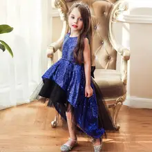 ; платье для девочек-подростков; ; тюлевый сарафан с блестками на спине и бантом; детское праздничное платье-пачка