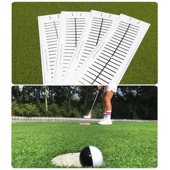 

Polypropylene plastic Golf Putting Practice Track Paper Thin Durable Efficient 78cm long 21.5cm wide Training Tools