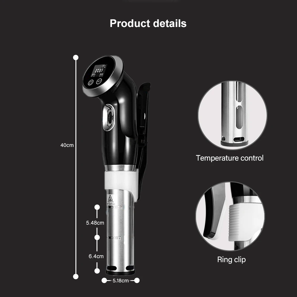 BioloMix вакуумный Sous Еда Плита 1500W Мощный погружной циркулятор ЖК дисплей цифровой