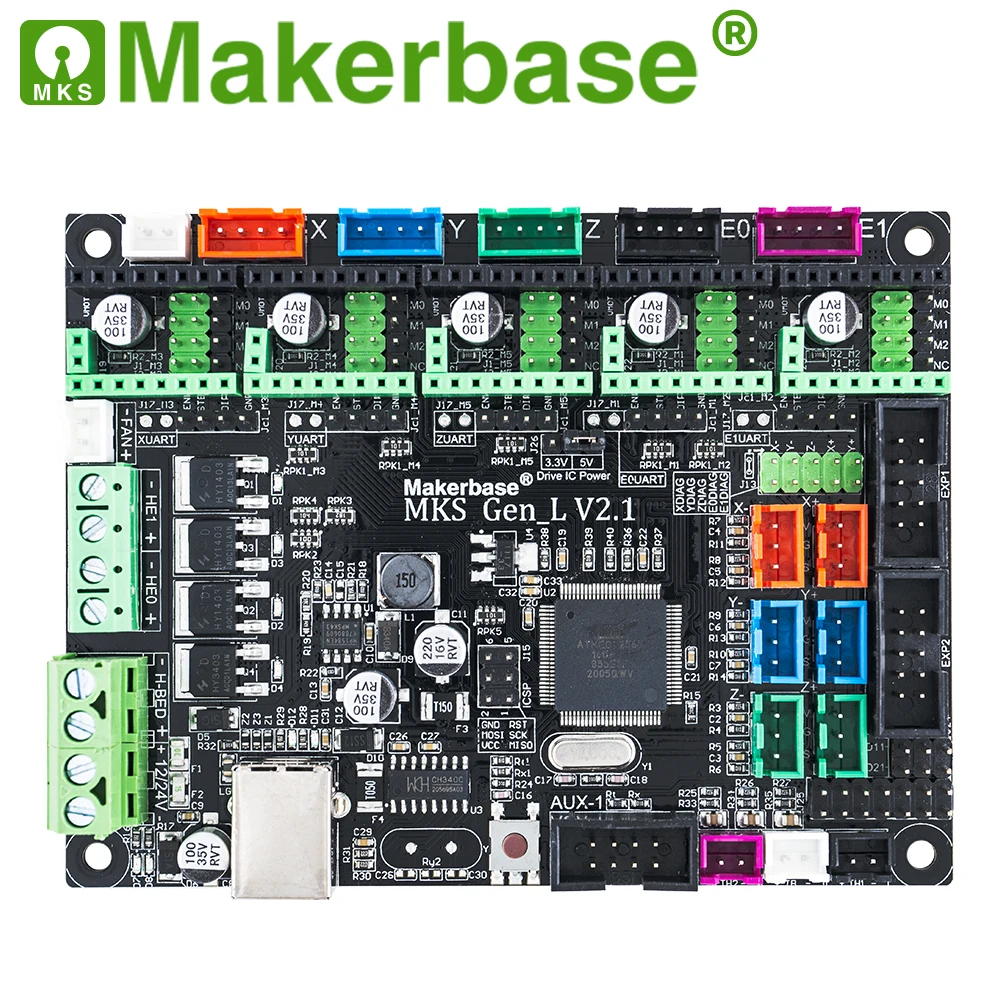 Makerbase-mks Gen _ l 2.1 Impressora 3d Peças Control Board Tmc2209 2208 Uart Mode Gen l - Imagem 4