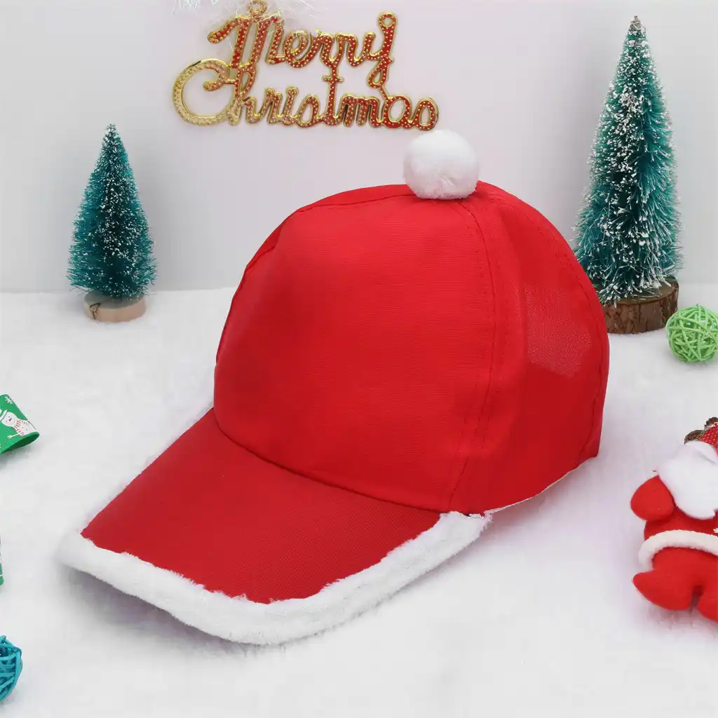 baseball cap santa hat
