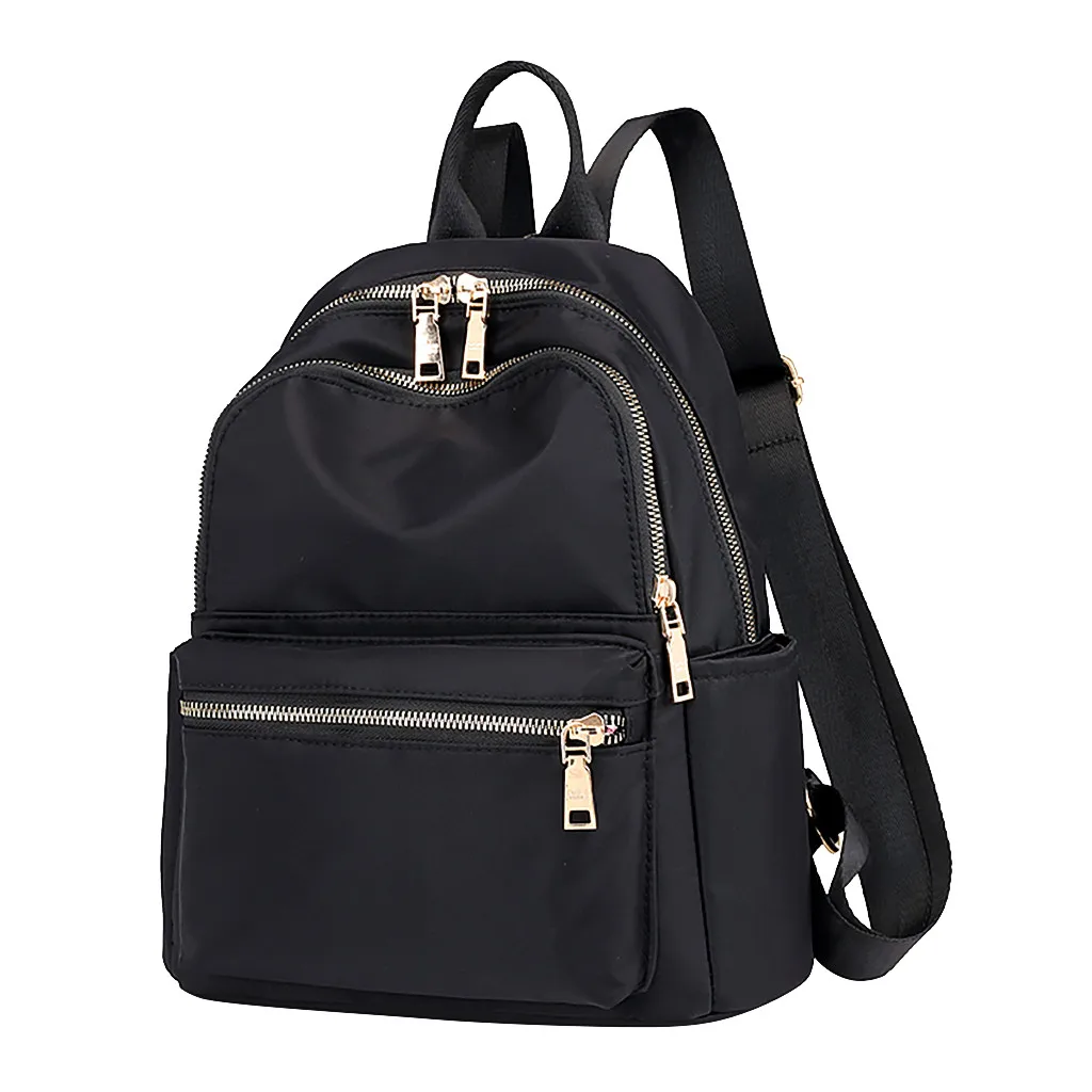 Women‘s Leisure Fashion Large Capacity Shoulders Bag Student Backpacks College wind Solid Canvas School Bags Travel Backpack E55
