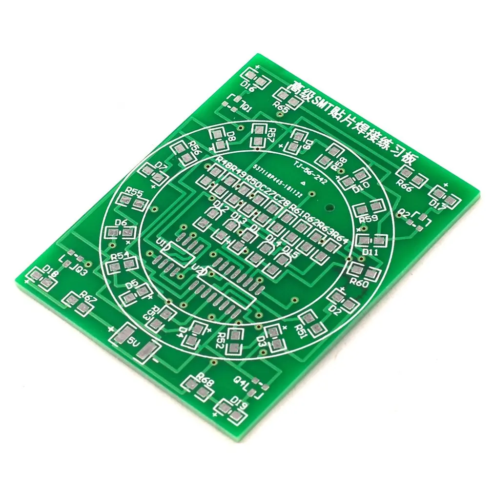 SMD компонент паяльная доска для практики CD4017+ NE55 водный светильник Набор для обучения мастерству сварочная доска Тренировочный Набор
