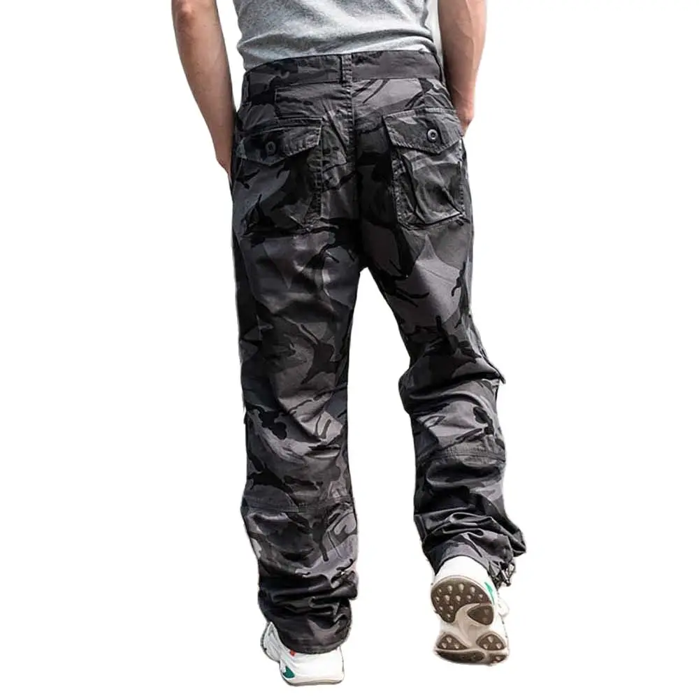 パンツ Loose Side-Pocket Cargo Camouflage Pants Camouflage Cargo Pants Men Casual Durable Style Pants Side