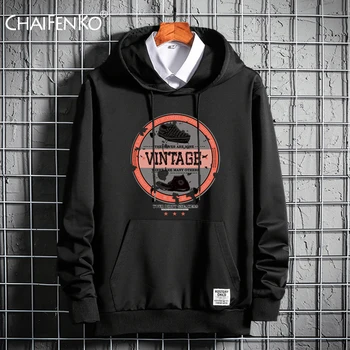 

CHAIFENKO Men Autumn Hoodies Printing Letter Stitching Sweatshirt Male Hip Hop Harajuku Japanese Streetwear Casual Hoodie Men