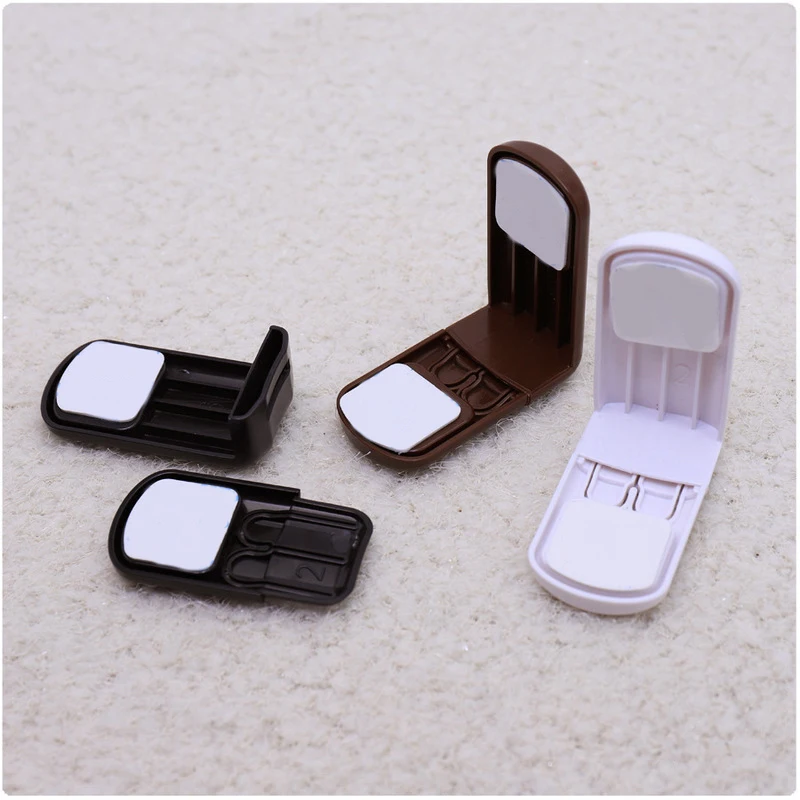 Child Safety Cabinet Lock Latch For Kitchen Storage Doors Drawers Cupboard Double Snap Right Angle Lock 1PC 2020