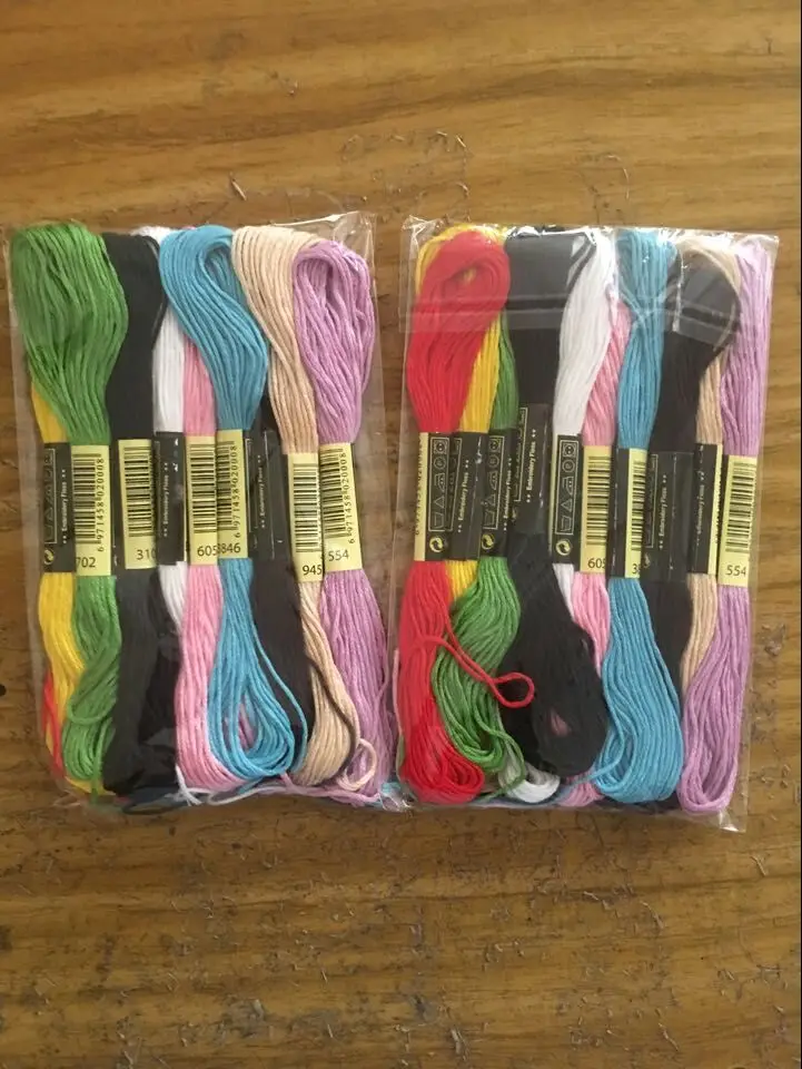 Cross Stitch Floss Embroidery Floss Embroidery Thread Cross Stitch Thread Random Color embroidery DIY cotton Line 10 pcs